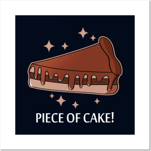 Cute Cake Chocolate Cartoon Meme For Cake Lovers Foodies Posters and Art